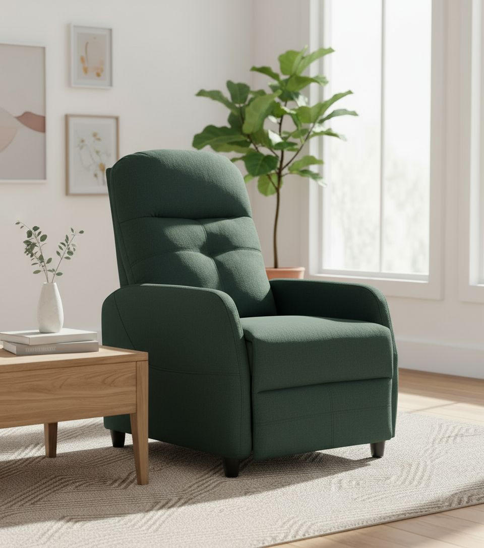 FOTOLIU PENTRU TELEVIZOR in textil verde  - verde/negru, Konventionell, metal/textil (74/104/91cm) - MID.YOU