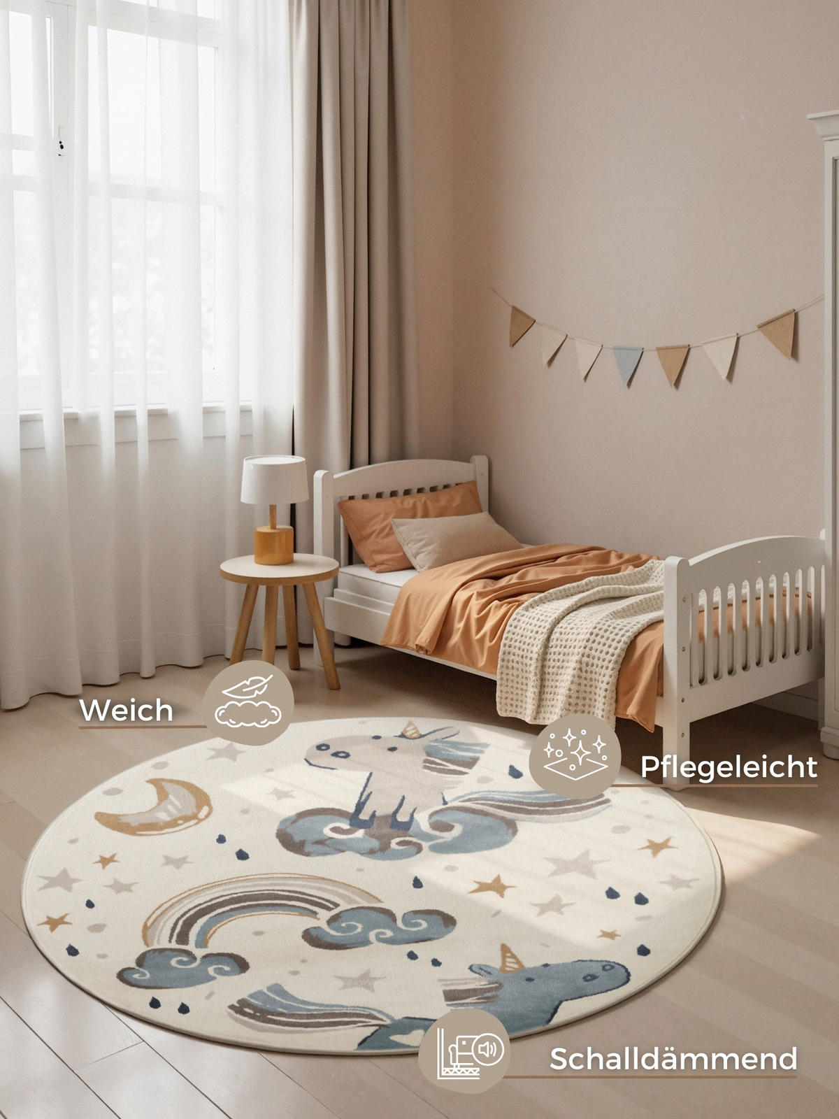 KINDERTEPPICH 160 cm Adventures  - Beige/Multicolor, Design, Kunststoff/Textil (160cm) - Ted Baker