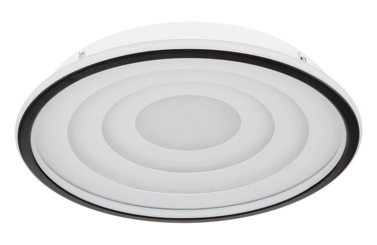 DECKENLEUCHTE 24 W  40/5,7 cm    - Weiss/Opal, Trend, Kunststoff/Metall (40/5,7cm) - Globo