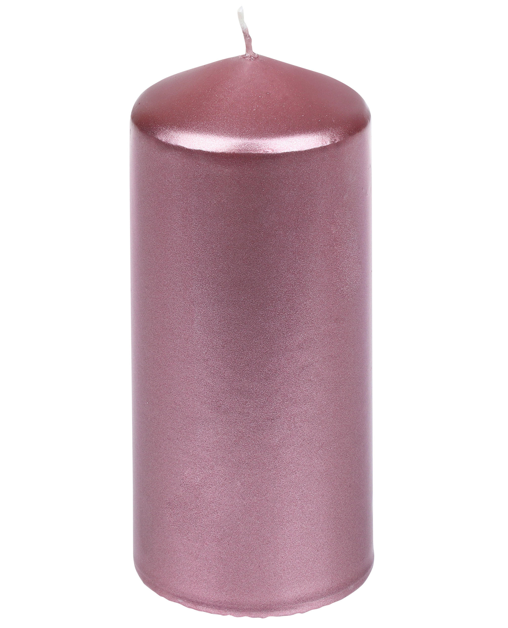 STUMPENKERZE 5,7/13,0 cm  - Dunkelrosa, KONVENTIONELL, Paraffin (5,7/13,0cm)