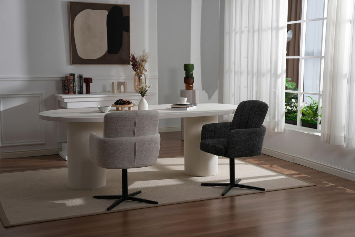 NASLANJAČ, les, kovina, tekstil temno siva  - temno siva/črna, Trendi, kovina/tekstil (58/86/64cm) - Livetastic