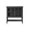 KOMMODE  in 79/77/39 cm  - Silberfarben/Schwarz, Design, Glas/Holz (79/77/39cm) - MID.YOU