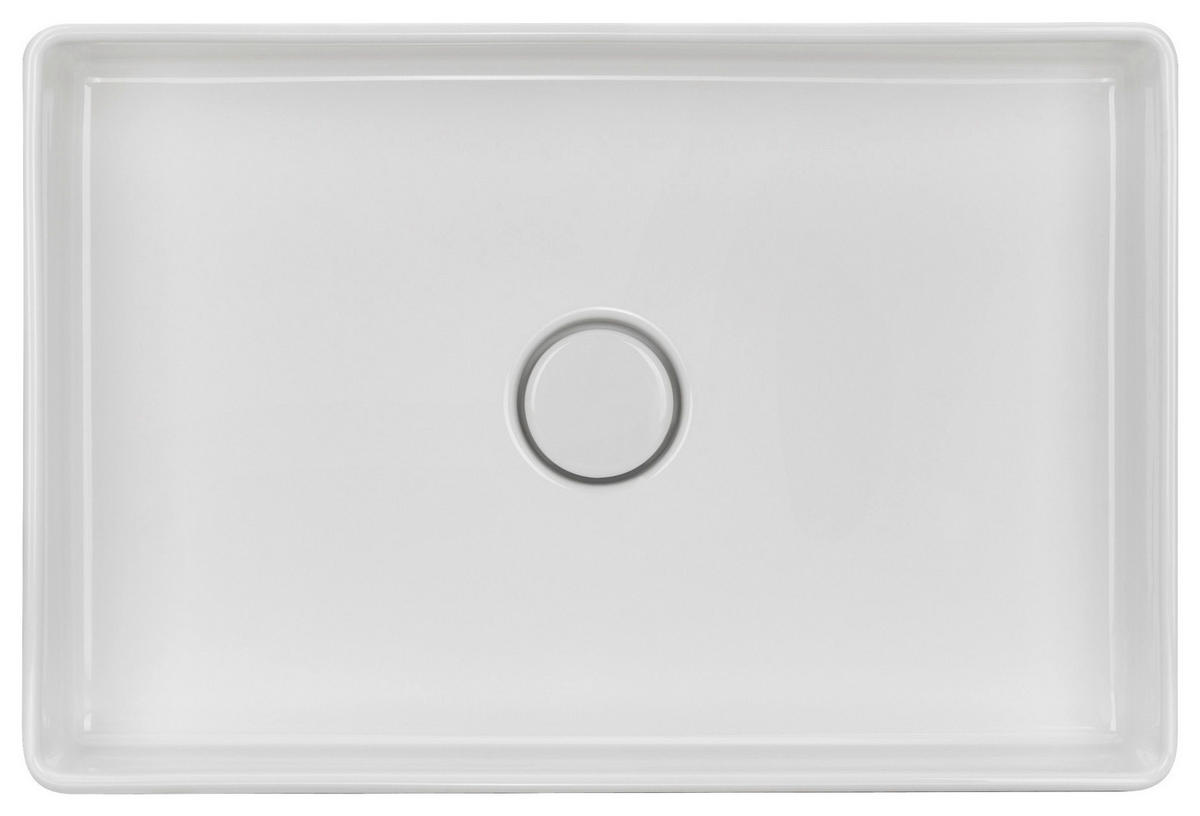 WASCHBECKEN 60/10,6/40 cm  - Weiß Hochglanz, Basics, Keramik (60/10,6/40cm) - Systemceram