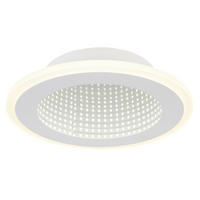STROPNA LED-SVETILKA   //4000 K/230 V/ - bela/opal, Design, kovina/umetna masa (22,5/4cm) - Globo