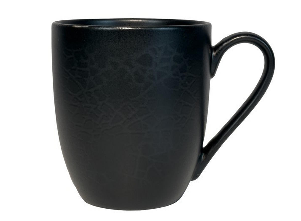 KAFFEEBECHERSET Mika black 4-teilig  - Schwarz, Trend, Keramik - Novel