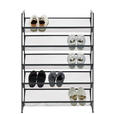 SCHUHREGAL 72/102,5/30 cm  - Schwarz, Basics, Kunststoff/Metall (72/102,5/30cm) - Xora