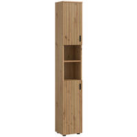 HOCHSCHRANK 30/192/30 cm  - Schwarz/Eiche Artisan, Basics, Holzwerkstoff/Kunststoff (30/192/30cm) - MID.YOU