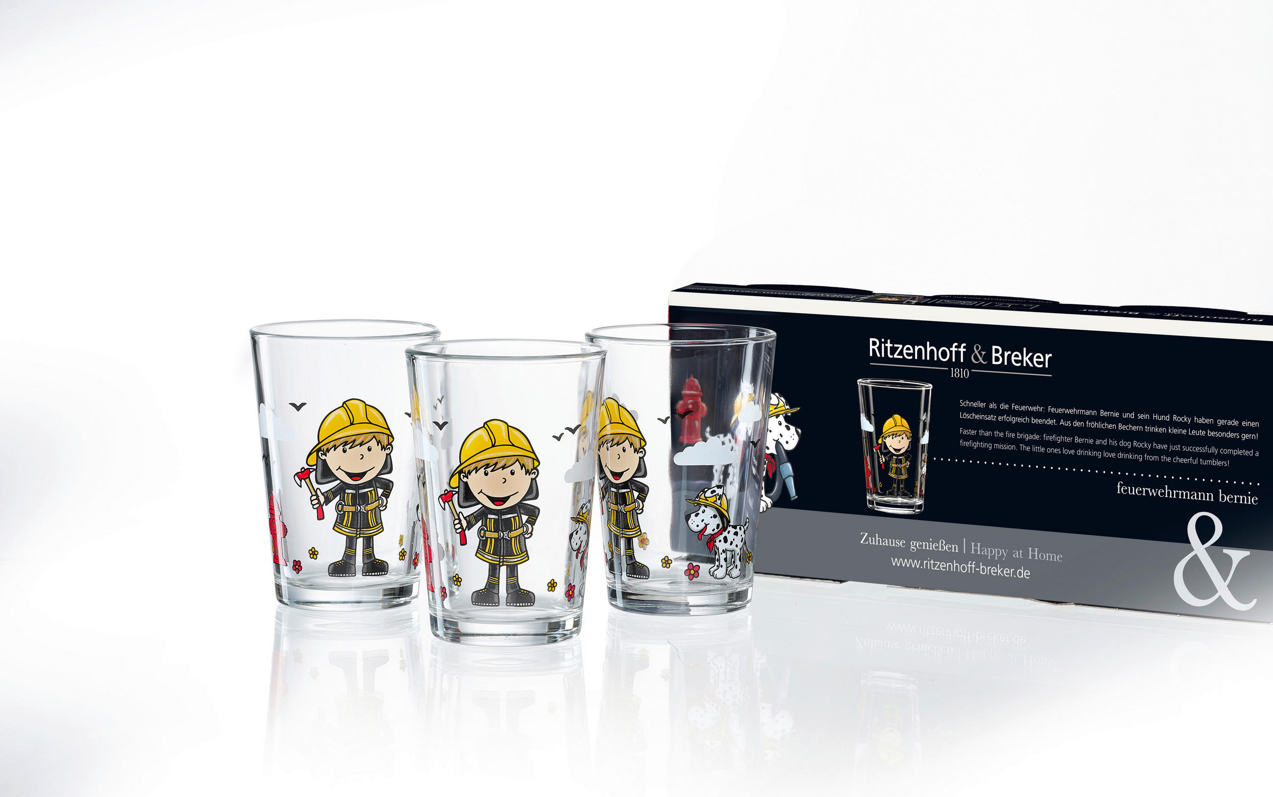 KINDER-GLÄSERSET  3-teilig  - Klar, KONVENTIONELL, Glas (205ml) - Ritzenhoff Breker