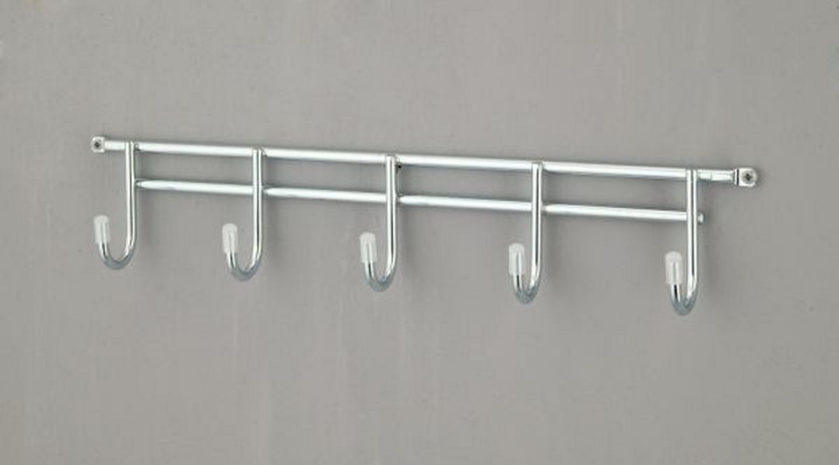 HAKENLEISTE  in Chromfarben  - Chromfarben, Basics, Metall (32/6/4cm) - Carryhome