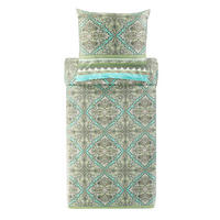 BETTWÄSCHE Marechiaro Satin 155/220 cm  - Grün, KONVENTIONELL, Textil (155/220cm) - Bassetti