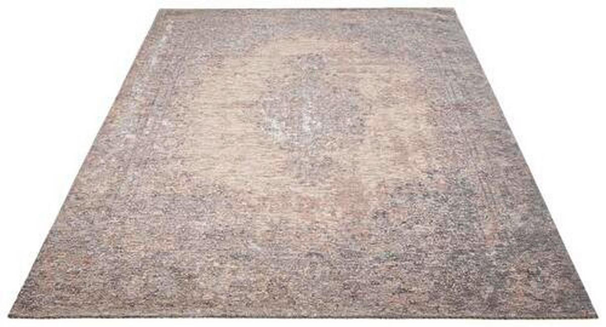 VINTAGE-TEPPICH 68/135 cm VERSAILLES Rosa, Beige  - Beige/Rosa, Design, Textil (68/135cm) - Novel