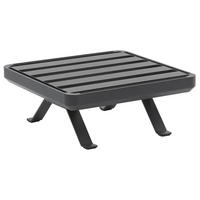 GARTENTISCHGESTELL 80/80/36 cm Metall  - Graphitfarben, Design, Metall (80/80/36cm) - Zebra 