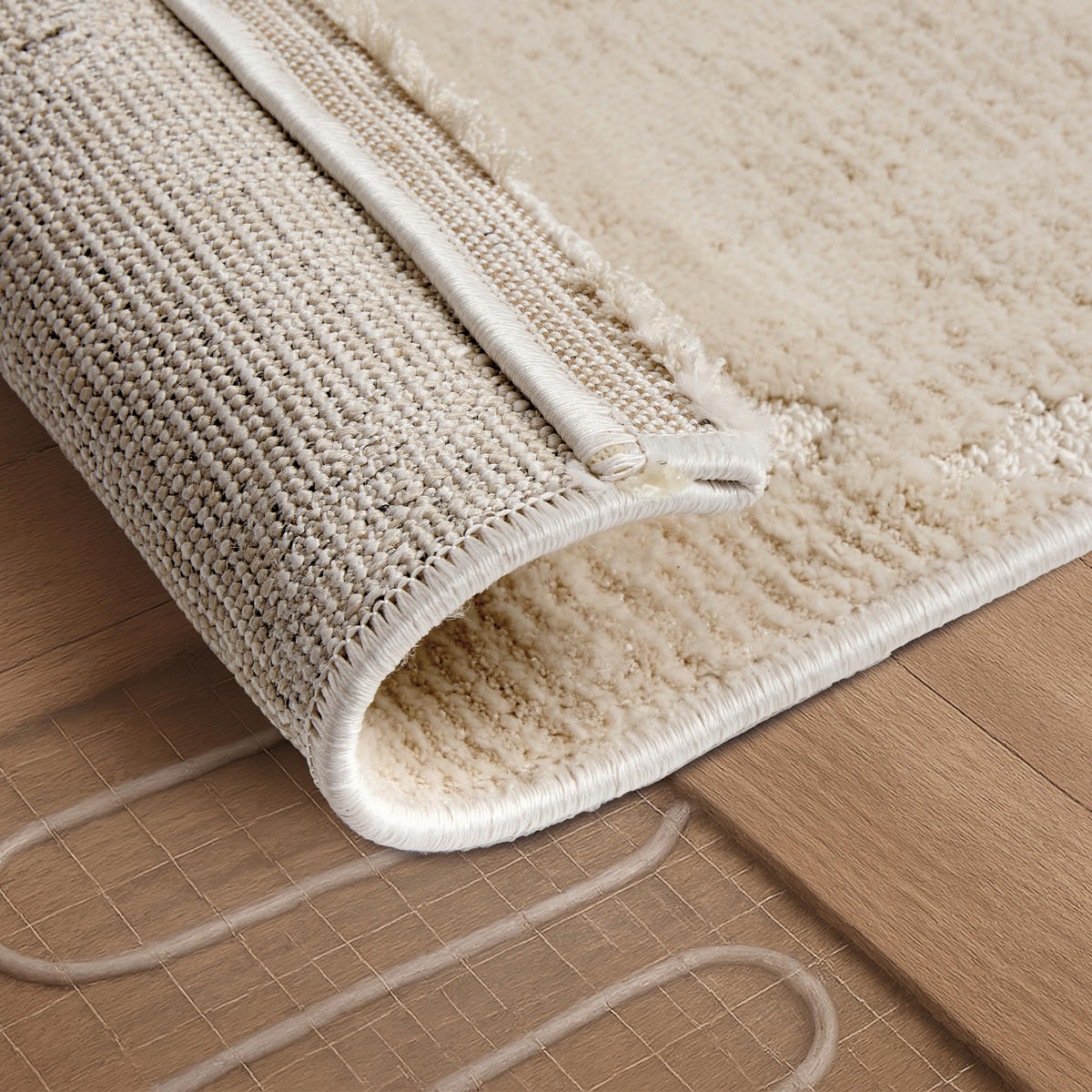 WEBTEPPICH 133/190 cm Lou Creme rechteckig  - Creme, Basics, Kunststoff/Textil (133/190cm) - Astra