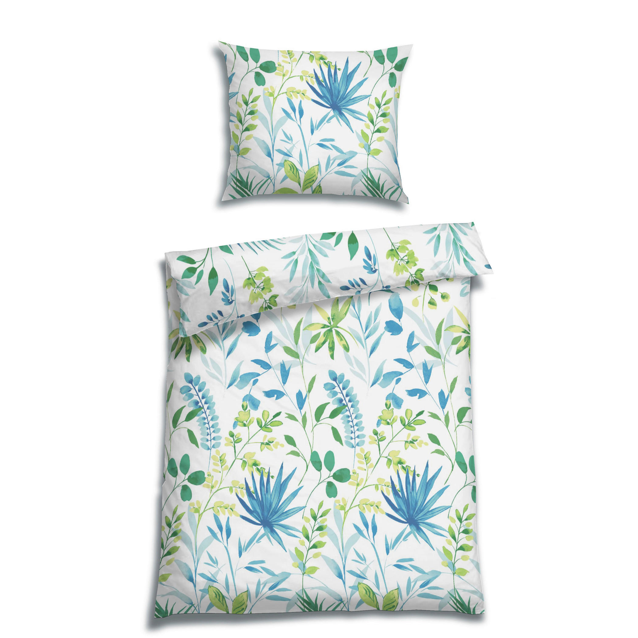BETTWÄSCHE Seersucker 140/200 cm  - Blau/Multicolor, Trend, Textil (140/200cm) - Florella