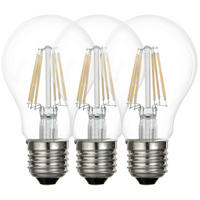 LED-LEUCHTMITTEL   E27 8 W  - Transparent, Basics, Glas/Metall (6/10,6cm) - Boxxx