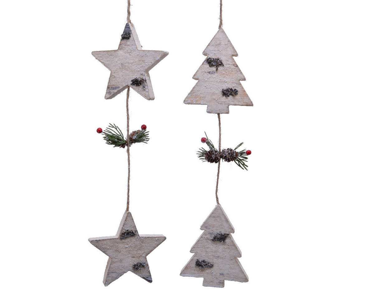 ORNAMENTE BRAD DE CRĂCIUN - Basics (20/20/1,5cm)