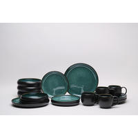 KOMPLETT SERVIS Faro Grün 16 delar  - grön, Design, keramik - Novel