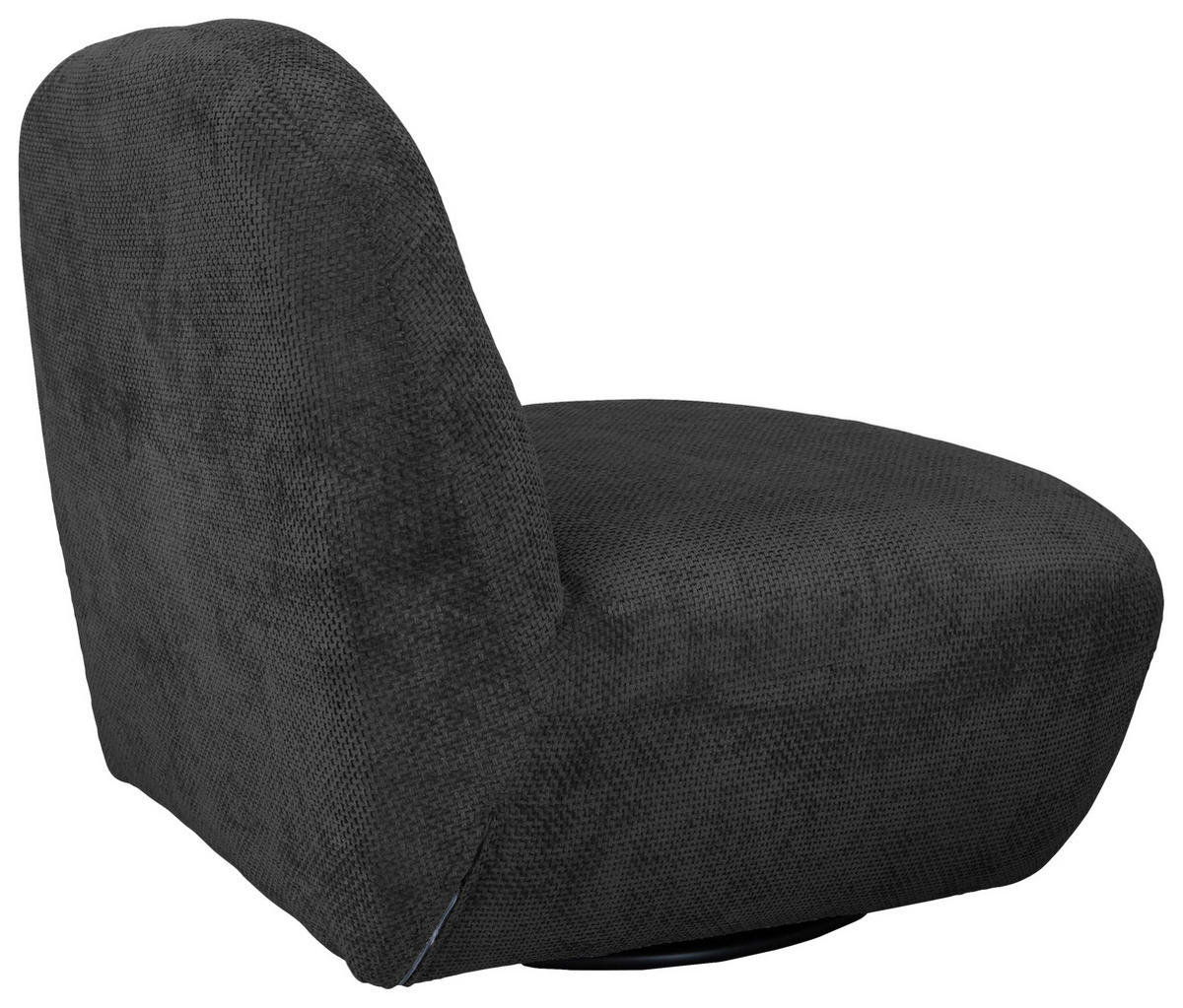 SESSEL in Struktur Dunkelgrau  - Dunkelgrau/Schwarz, Basics, Textil/Metall (85/74/85cm) - Livetastic