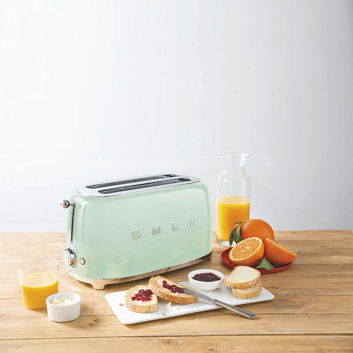 TOASTER  - Hellgrün/Mintgrün, Basics, Metall (41/21,5/20,8cm) - SMEG