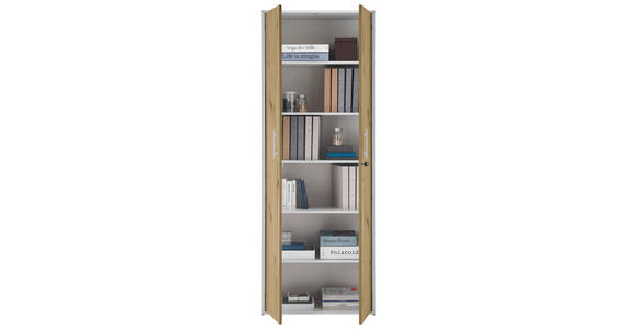 AKTENSCHRANK Eiche Artisan  - Eiche Artisan, MODERN, Holzwerkstoff (80/216/35cm) - Carryhome