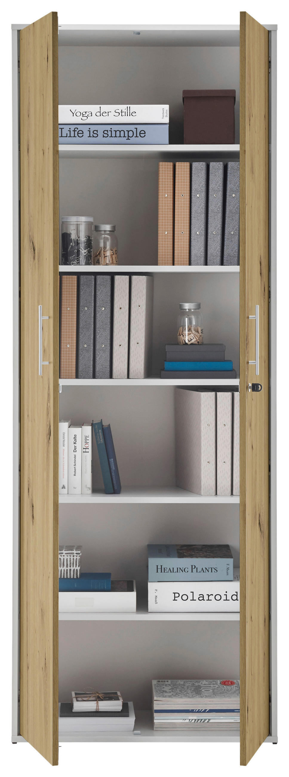 AKTENSCHRANK Eiche Artisan  - Eiche Artisan, MODERN, Holzwerkstoff (80/216/35cm) - Carryhome