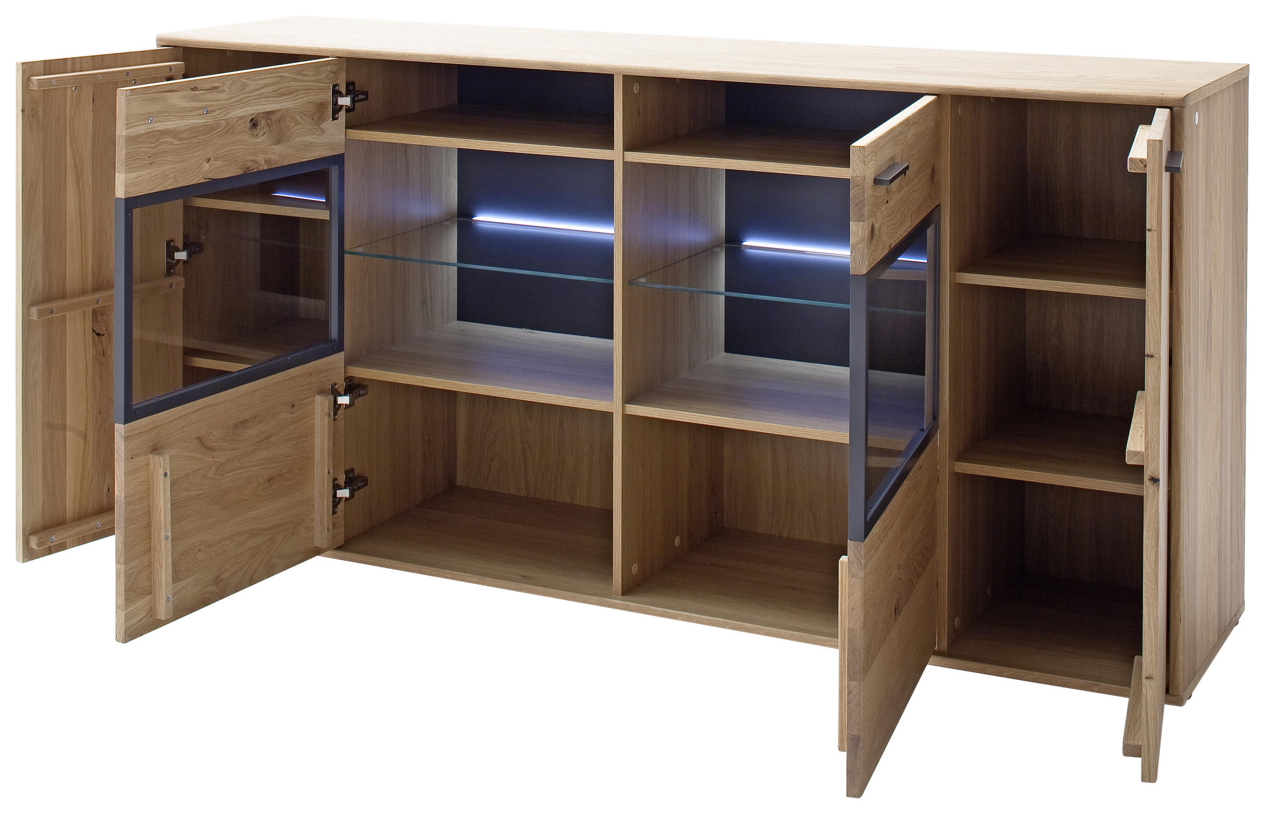 BELYSNING FÖR GLASHYLLA I SET - vit, Design, plast (45/2/2cm) - Livetastic