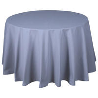 TISCHDECKE Textil Silberfarben 160 cm  - Silberfarben, Basics, Textil (160cm) - Novel