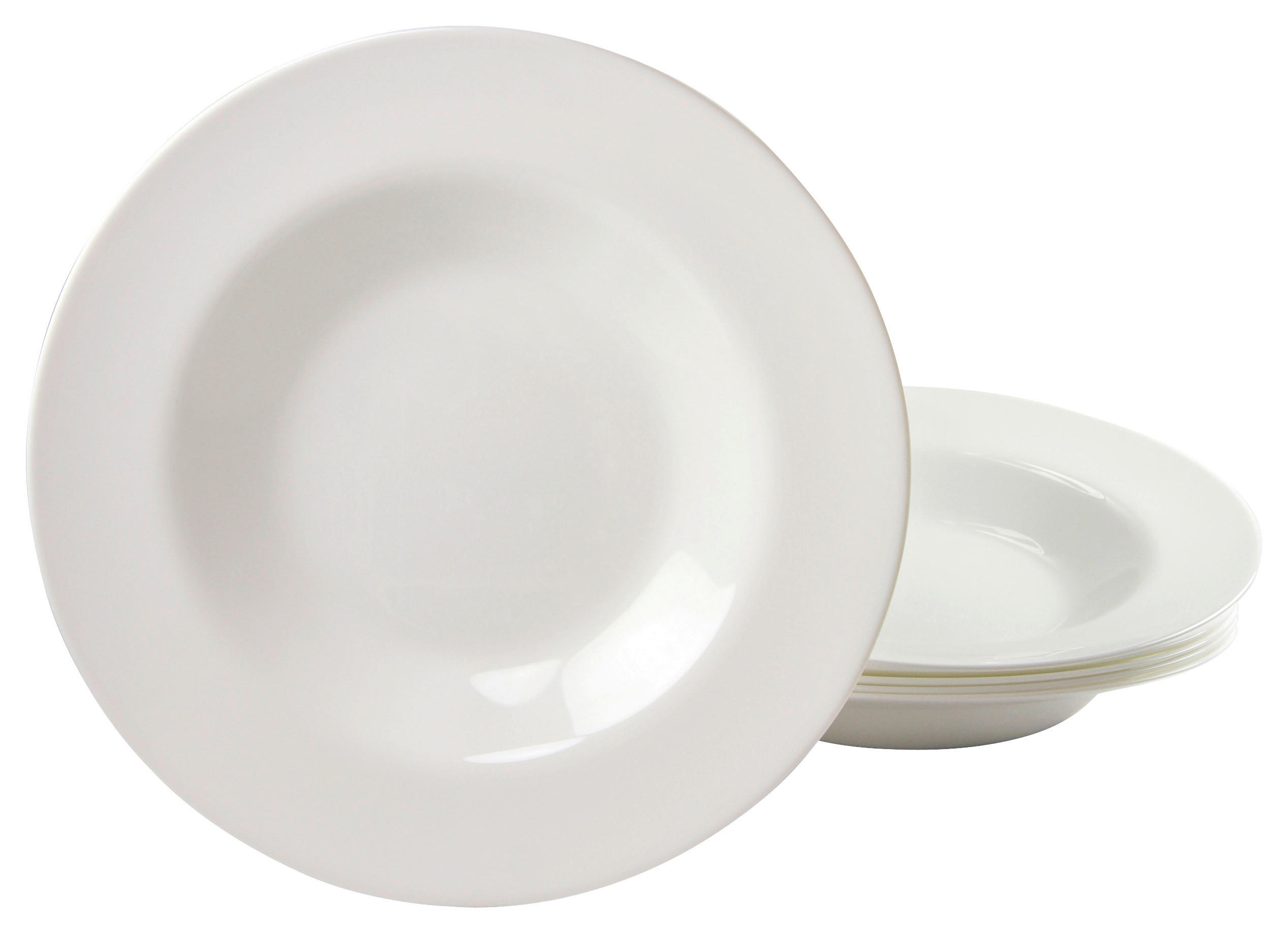 PASTATELLERSET 6-teilig  - Weiß, Basics, Glas (29cm) - Creatable