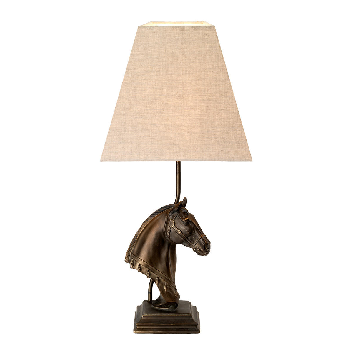 TISCHLEUCHTE Eclipse   - Dunkelbraun, KONVENTIONELL, Naturmaterialien/Textil (38/16,5/14,5cm) - Elstead Lighting