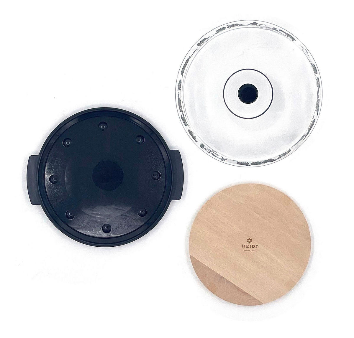KÄSEGLOCKE 25/10 cm   - Transparent/Buchefarben, Basics, Holz/Kunststoff (25/10cm) - Heidi Cheese Line