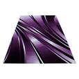 FLACHWEBETEPPICH 240/340 cm Parma Schwarz, Weiß, Violett  - Violett/Schwarz, Design, Textil (240/340cm) - Novel
