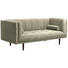 SOFA in Textil Beige - Dunkelbraun/Beige, Design, Holz/Textil (200/80/87cm) - Carryhome SOFA in Textil Beige - Dunkelbraun/Beige, Design, Holz/Textil (200/80/87cm) - Carryhome