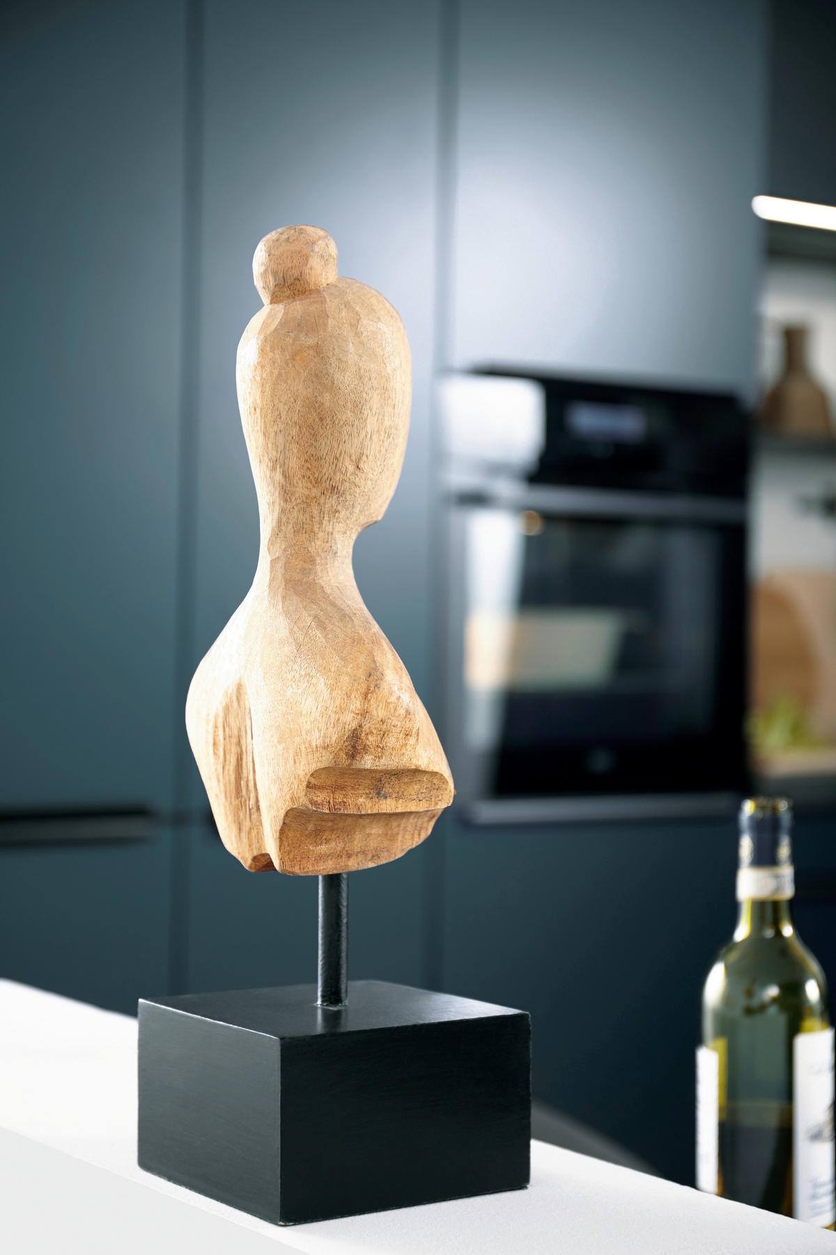 EINBAUKÜCHE SILVIA  - Dunkelblau, Design, Holzwerkstoff - Novel