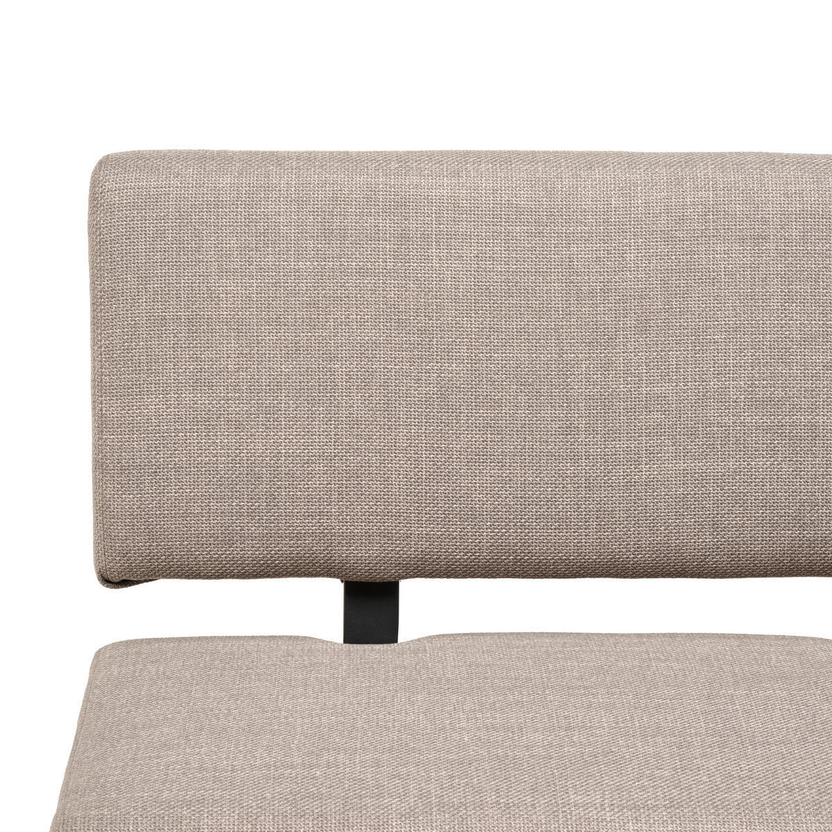 ECKBANK 190/150 cm Webstoff Hellgrau   - Hellgrau/Schwarz, KONVENTIONELL, Textil/Metall (190/150cm) - MID.YOU