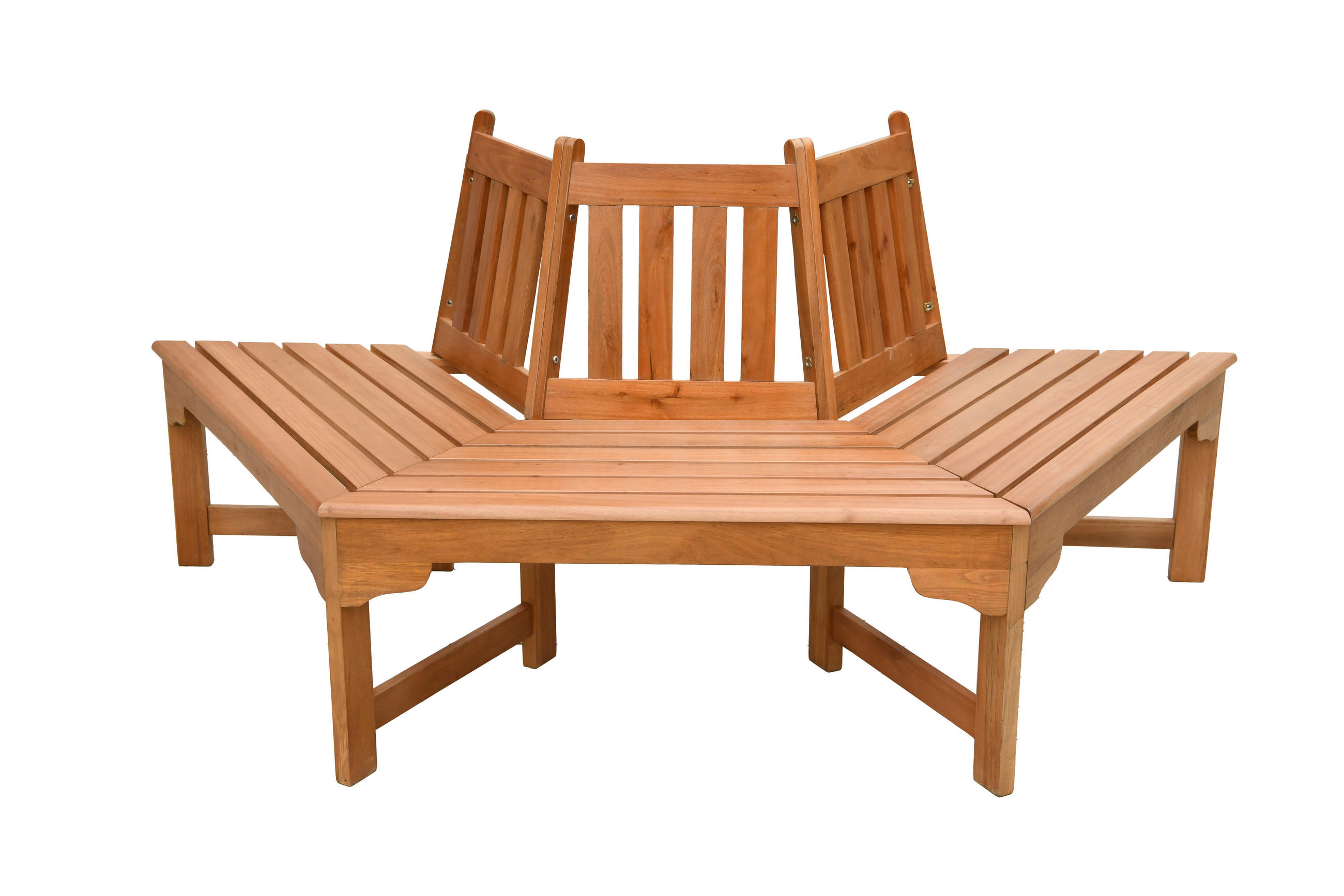 BAUMBANK 78/78/155 cm Eukalyptusholz   - Braun, Basics, Holz (78/78/155cm) - Gardenson