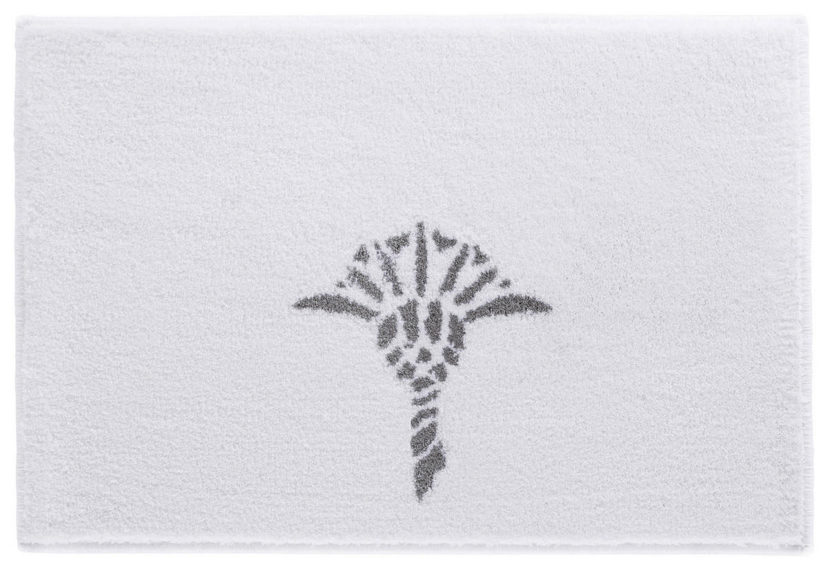 BADTEPPICH Weiß 60/90 cm  - Weiß, Design, Kunststoff/Textil (60/90cm) - Joop!