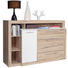KOMODA SIDEBOARD - bílá/barvy dubu, Design, kompozitní dřevo/umělá hmota (161/107/43cm) - Carryhome KOMODA SIDEBOARD - bílá/barvy dubu, Design, kompozitní dřevo/umělá hmota (161/107/43cm) - Carryhome