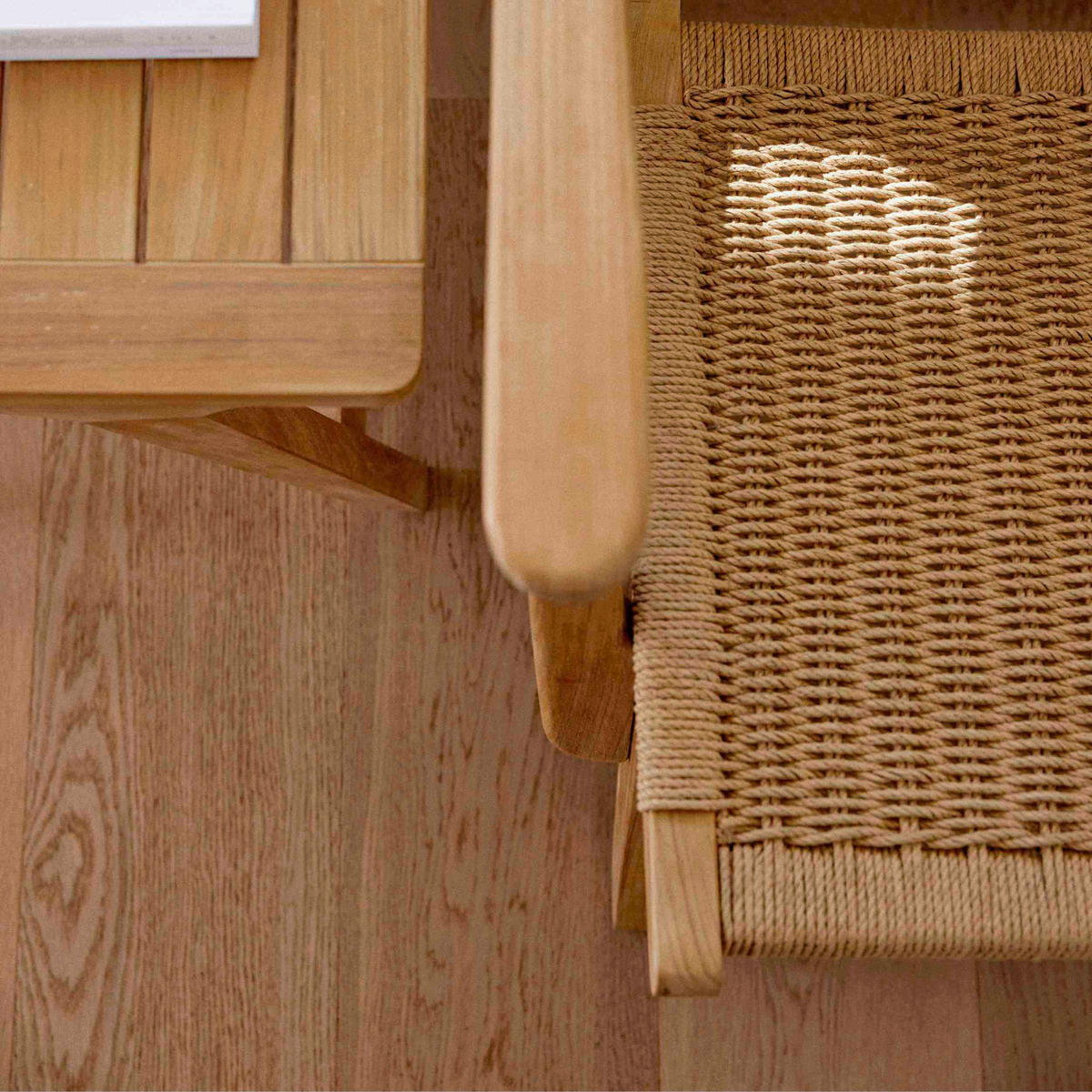 LOUNGESESSEL  - Hellbraun/Teakfarben, Natur, Holz/Papier (68/71/72cm) - Gardenson