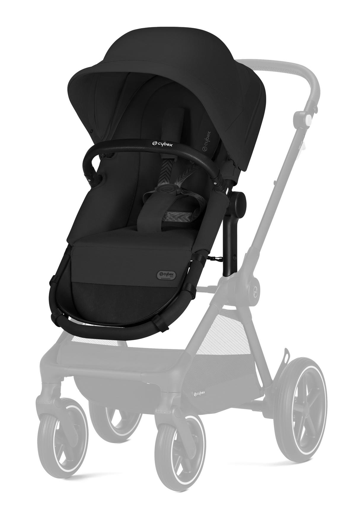 KINDERWAGENSET EOS LUX  - Schwarz, Basics, Textil/Metall (85/61/116cm) - Cybex