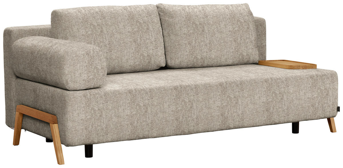 SCHLAFSOFA in Holz, Textil Greige  - Greige/Naturfarben, Design, Holz/Textil (211/88/102cm) - Niels Andersson