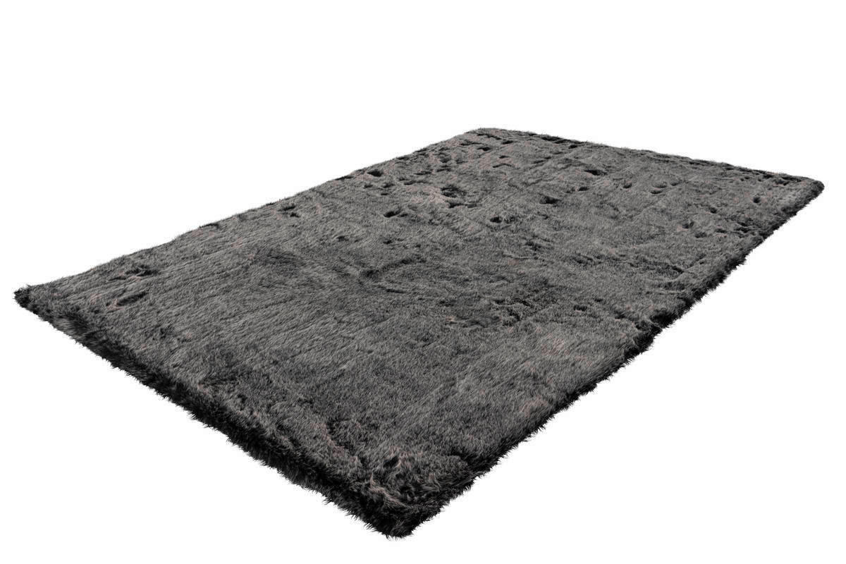KOBEREC S VYSOKÝM VLASEM, 80/150 cm, antracitová - antracitová, Design, textil (80/150cm)