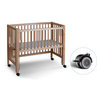 BEISTELLBETT Sophie  - Buchefarben, Basics, Holz/Kunststoff (94/46/42cm) - tiSsi