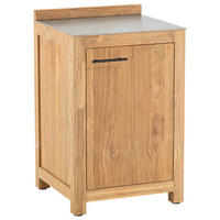OUTDOORKÜCHE - Anthrazit/Titanfarben, Trend, Holz/Keramik (60/94,7/57,5cm)