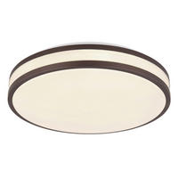 LED-DECKENLEUCHTE 34/7 cm   - Weiß/Cappuccino, KONVENTIONELL, Kunststoff/Metall (34/7cm) - Globo