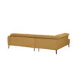 ECKSOFA in Chenille Currygelb  205/280 cm  - Currygelb/Schwarz, Design, Textil/Metall (205/280cm) - Xora