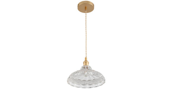 HÄNGELEUCHTE 25/120 cm  - Klar, Trend, Glas/Metall (25/120cm) - Novel