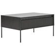 COUCHTISCH rechteckig Schwarz 100/70/50 cm  - Schwarz, Trend, Holzwerkstoff/Metall (100/70/50cm) - Hom`in