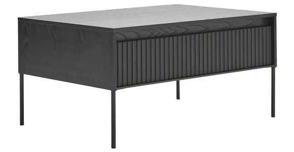 COUCHTISCH in Metall, Holzwerkstoff 100/70/50 cm  - Schwarz, Trend, Holzwerkstoff/Metall (100/70/50cm) - Hom`in