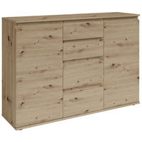 KOMMODE Brest  in 119/84/35 cm  - Eiche Artisan/Grau, Design, Holzwerkstoff/Kunststoff (119/84/35cm) - Boxxx