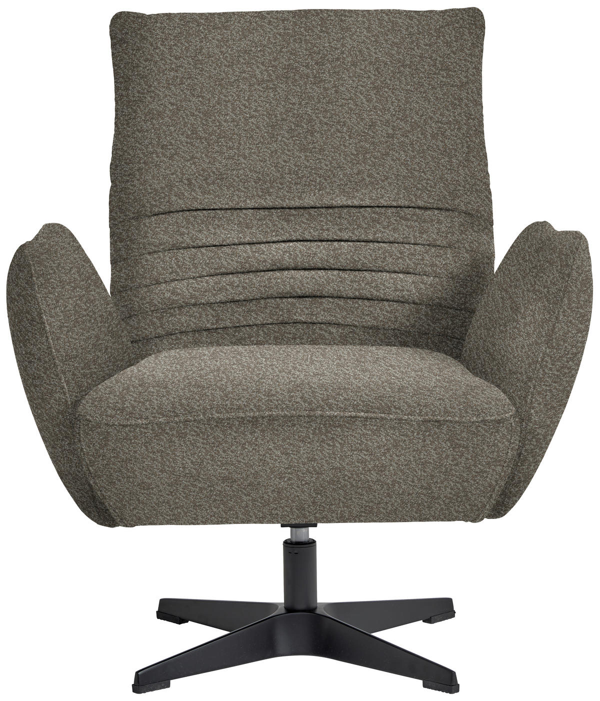 SESSEL in Bouclé Graubraun  - Graubraun/Schwarz, Design, Textil/Metall (60/94/86cm) - Dieter Knoll